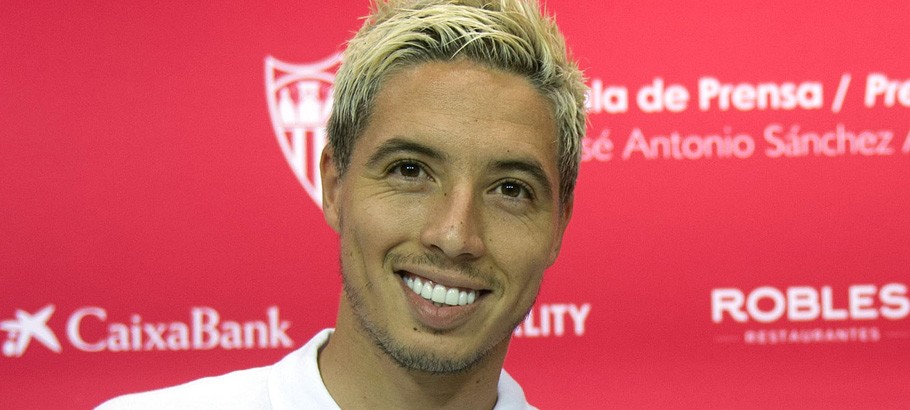 Presentation of Samir Nasri as Sevilla new player. In this picture, with Ramon Monchi. 01/09/2016 Photo : Kiko Hurtado / Marca / Icon Sport